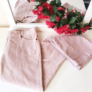 Lucky Brand Dungarees Corduroy Pants Pink Vintage